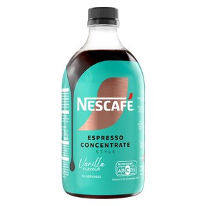 Café líquido concentrado vainilla en botella