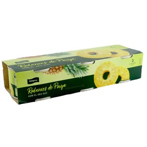 BONPREU Rodajas de piña en su jugo