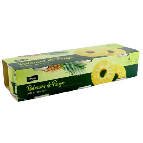 BONPREU Rodanxes de pinya amb el seu suc