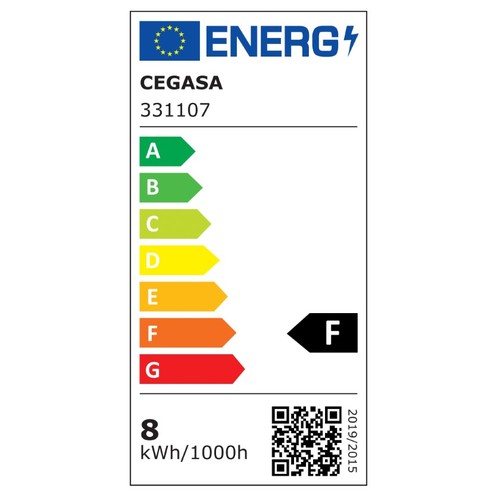 CEGASA Bombeta Led E27 llum càlida 8W-2700K