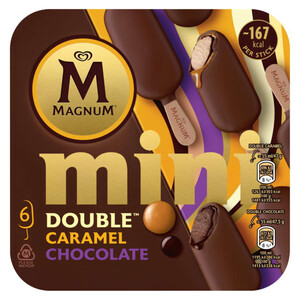 Imagen de MAGNUM Gelat mini doble caramel i xocolata