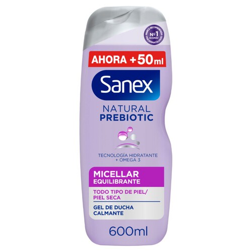SANEX Gel de dutxa Natural Prebiotic equilibrant