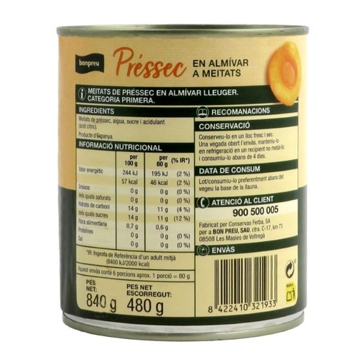 BONPREU Préssec en almívar