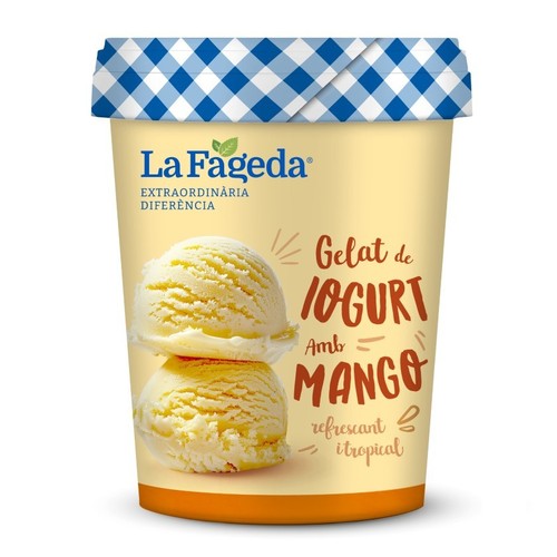 LA FAGEDA Gelat de iogurt amb mango
