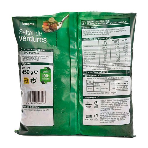 BONPREU Saltat de verdures