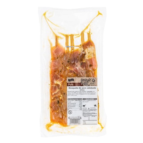 BONPREU Broqueta de porc adobada groga