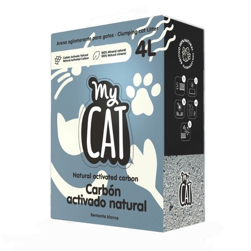 MY CAT Sorra aglomerant Carbó Actiu per a gat