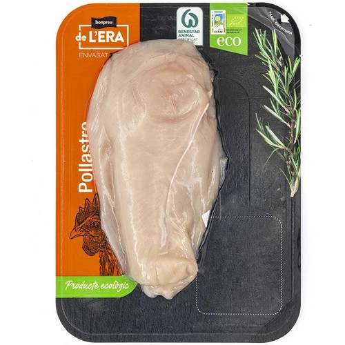 BONPREU Pit de pollastre filetejat ecològic