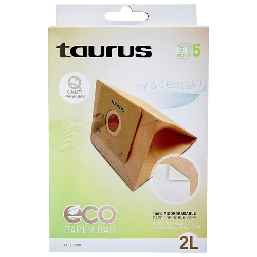 TAURUS Bossa de paper ecològic per a aspiradora