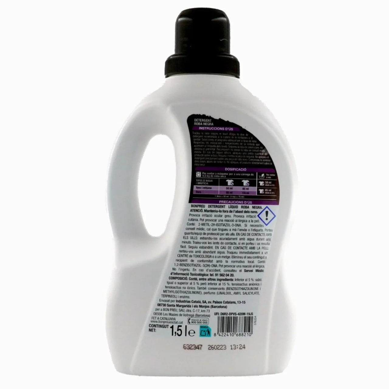 BONPREU Detergente líquido ropa negra 30 dosis