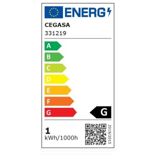 CEGASA Bombeta Led E14T90 llum freda 15W-5.000K