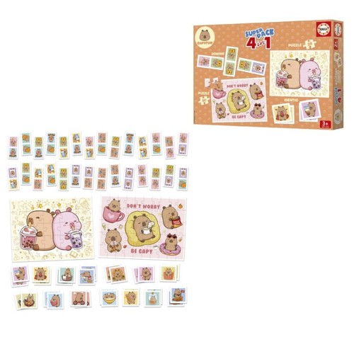 EDUCA Set jocs capibara 4 in1