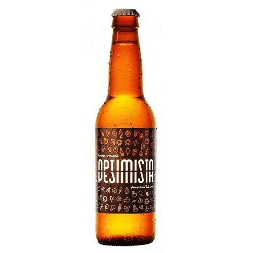 OPTIMISTA Cervesa Optimista Pesimista Km0 en ampolla