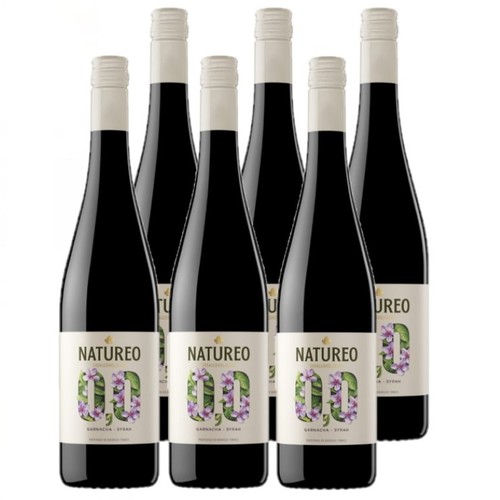 NATUREO Caixa 6u. vi negre sense alcohol
