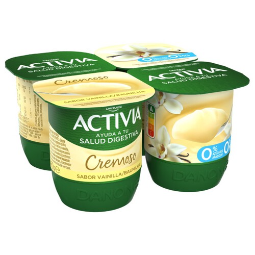 ACTIVIA Iogurt cremós amb gust de vainilla 0%