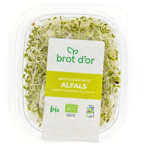 BROT D'OR Brots germinats d'alfals ecològics en safata de 50 g