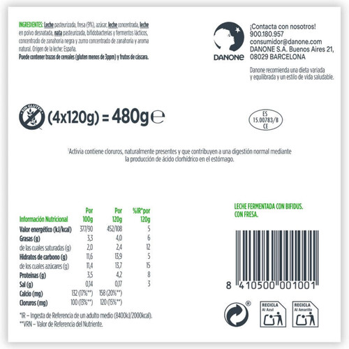 ACTIVIA Iogurt amb maduixes