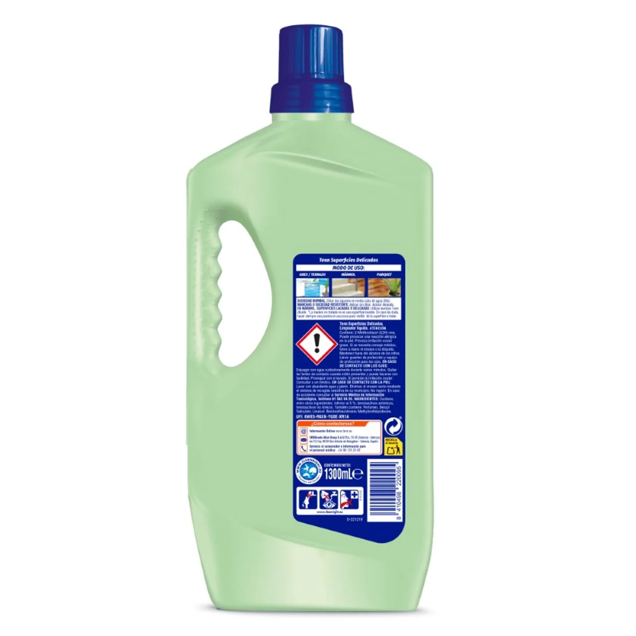 Limpiador líquido superficies delicadas aloe vera