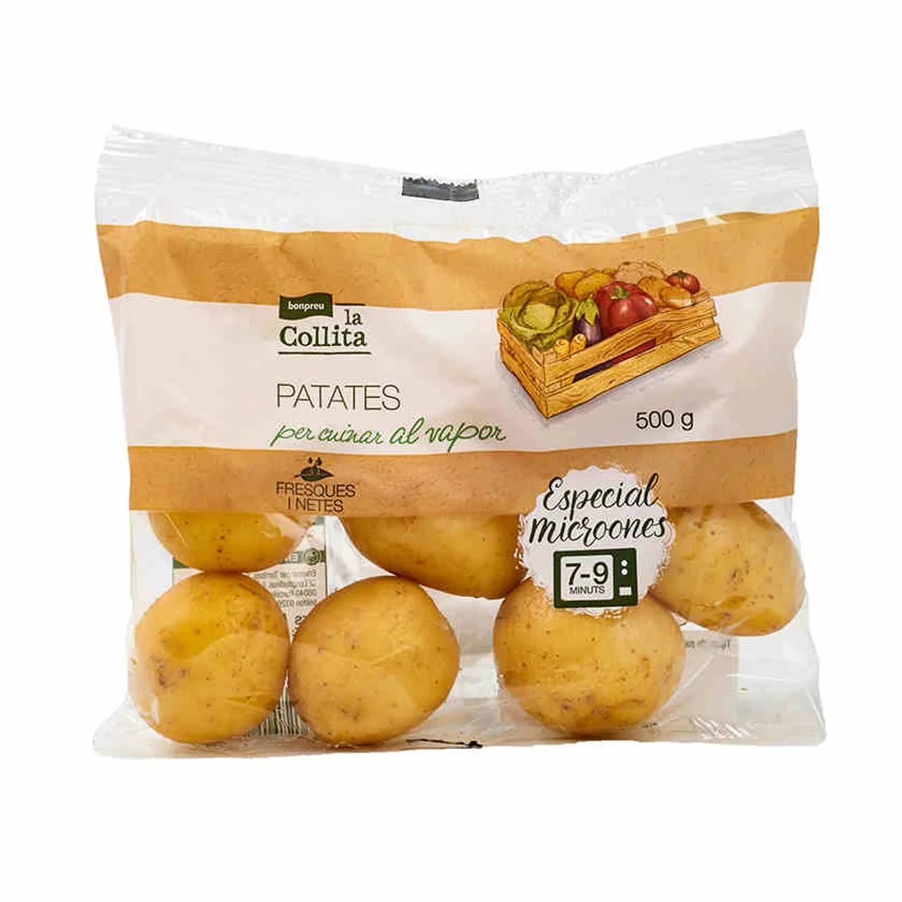 Patatas para microondas en bolsa de 500 g