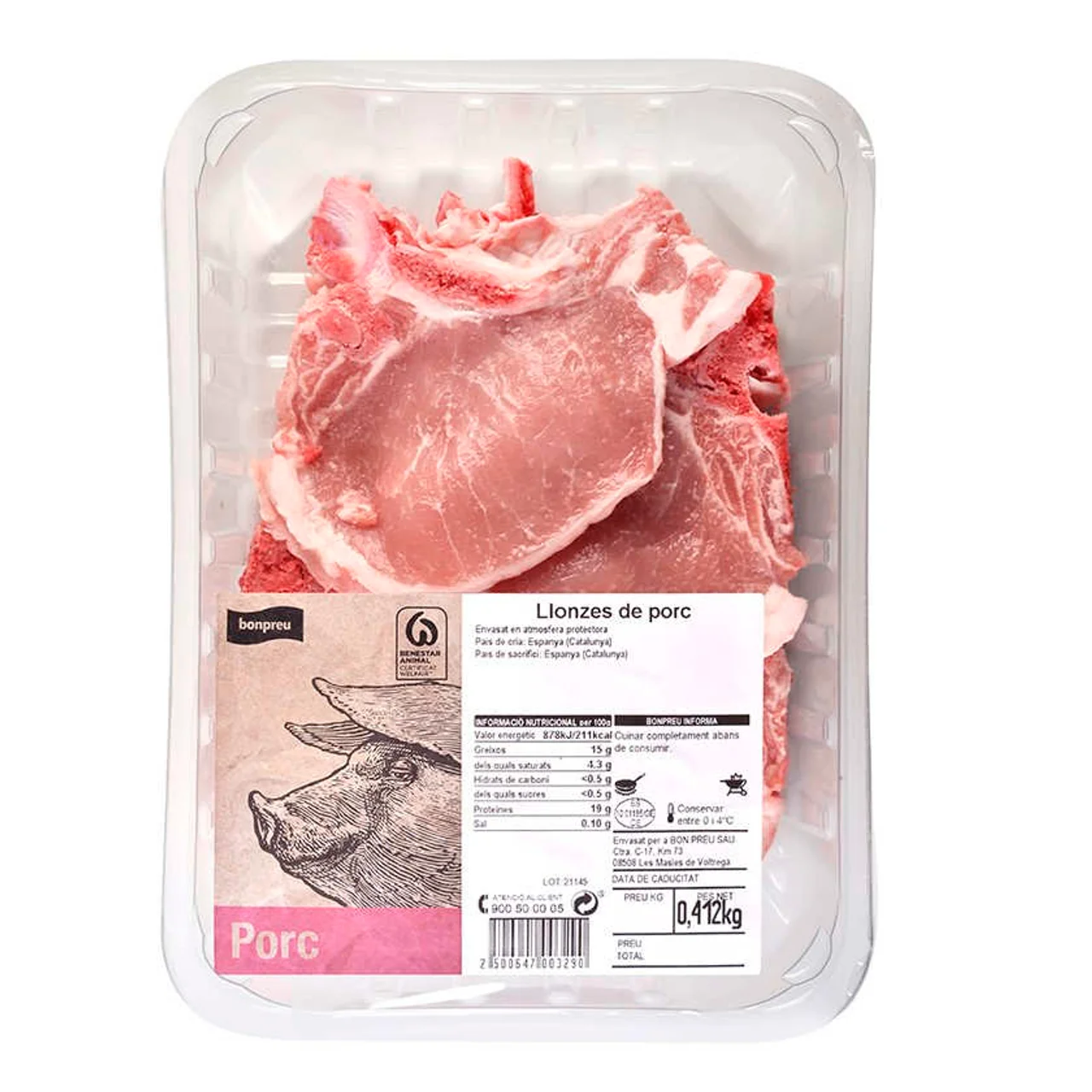 BONPREU Chuleta de cerdo