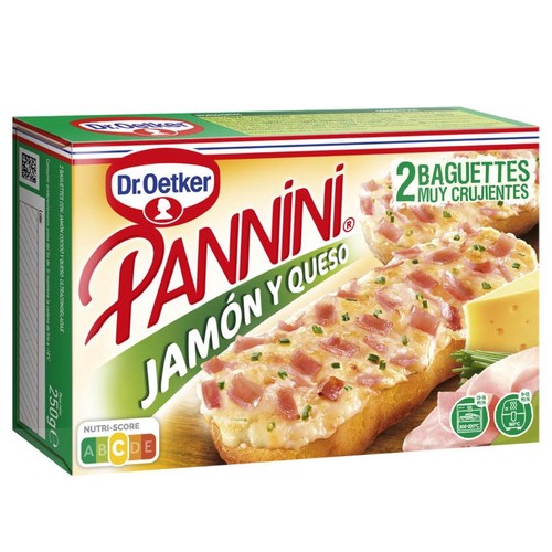 PANNINI Baguette de pernil dolç i formatge