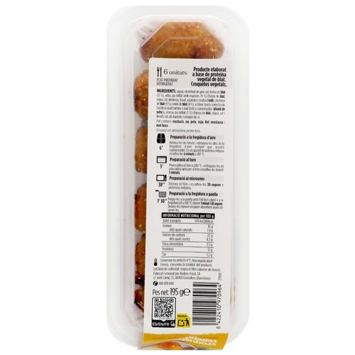 TERRA I TAST Croquetes vegetals