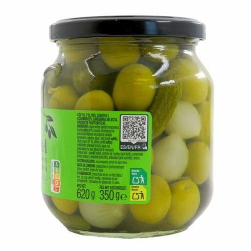 BONPREU Còctel d'olives cebetes i cogombrets