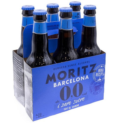 MORITZ Cervesa sense alcohol 0,0% 6x33 cl en ampolla