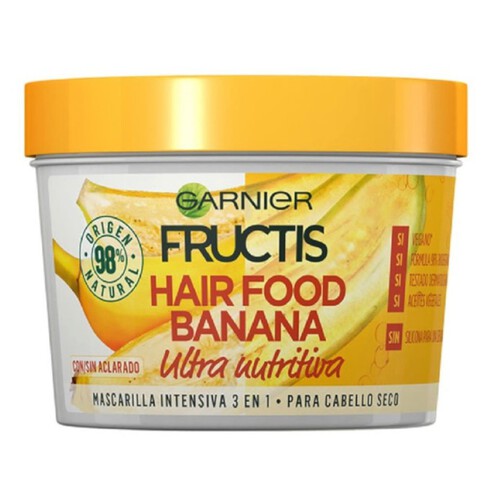 FRUCTIS Mascareta ultra nutritiva 3 en 1 de banana