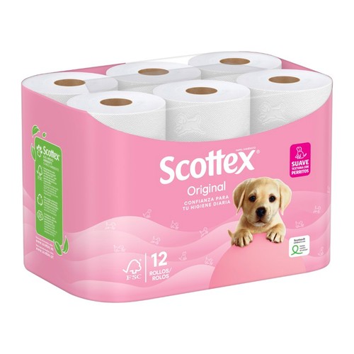 SCOTTEX Paper higiènic Original 12 un.
