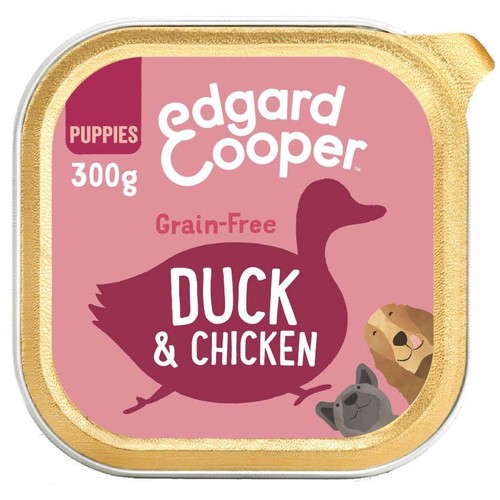 EDGARD & COOPER Menjar humit amb ànec i pollastre per a cadell