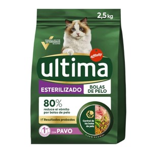 Comida de pavo para gato estelizado bolas de pelo