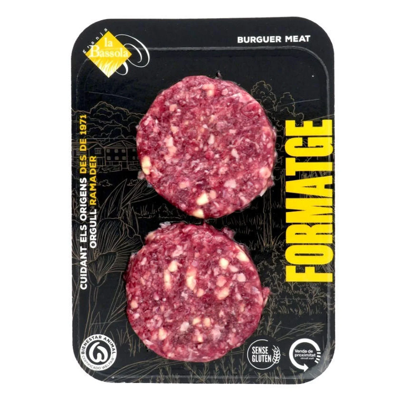 Burger meat de ternera con queso
