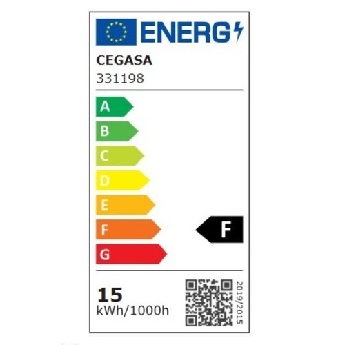 CEGASA Bombeta Led E27 G95 llum càlida 15W-2.700K