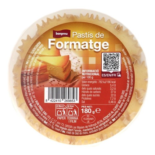 BONPREU Pastís de formatge