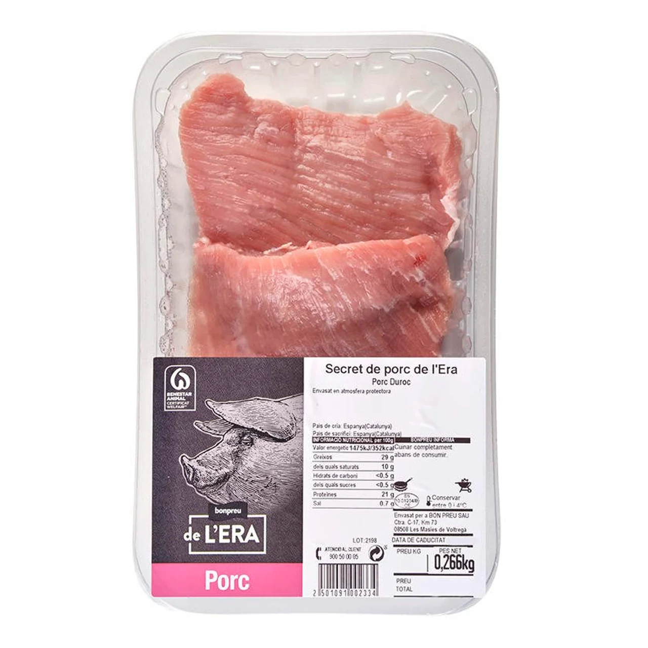 BONPREU DE L'ERA Secreto de cerdo