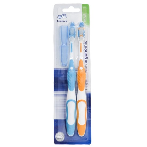 BONPREU Raspall de dents ergonòmic mitjà