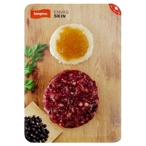 BONPREU Burger meat de vaca madurada amb formatge de cabra i ceba