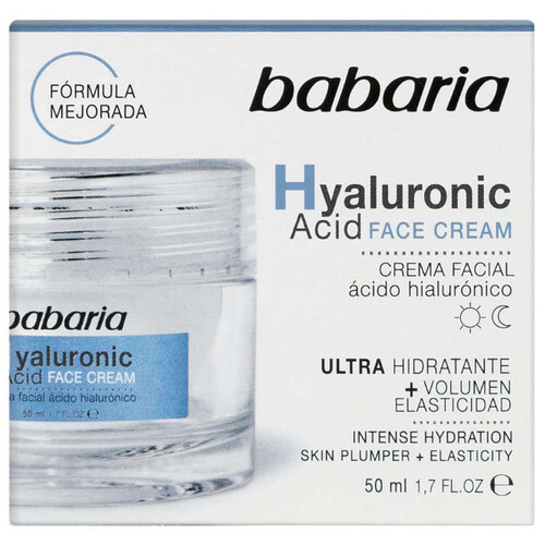 BABARIA Crema facial hidratant amb àcid hialurònic