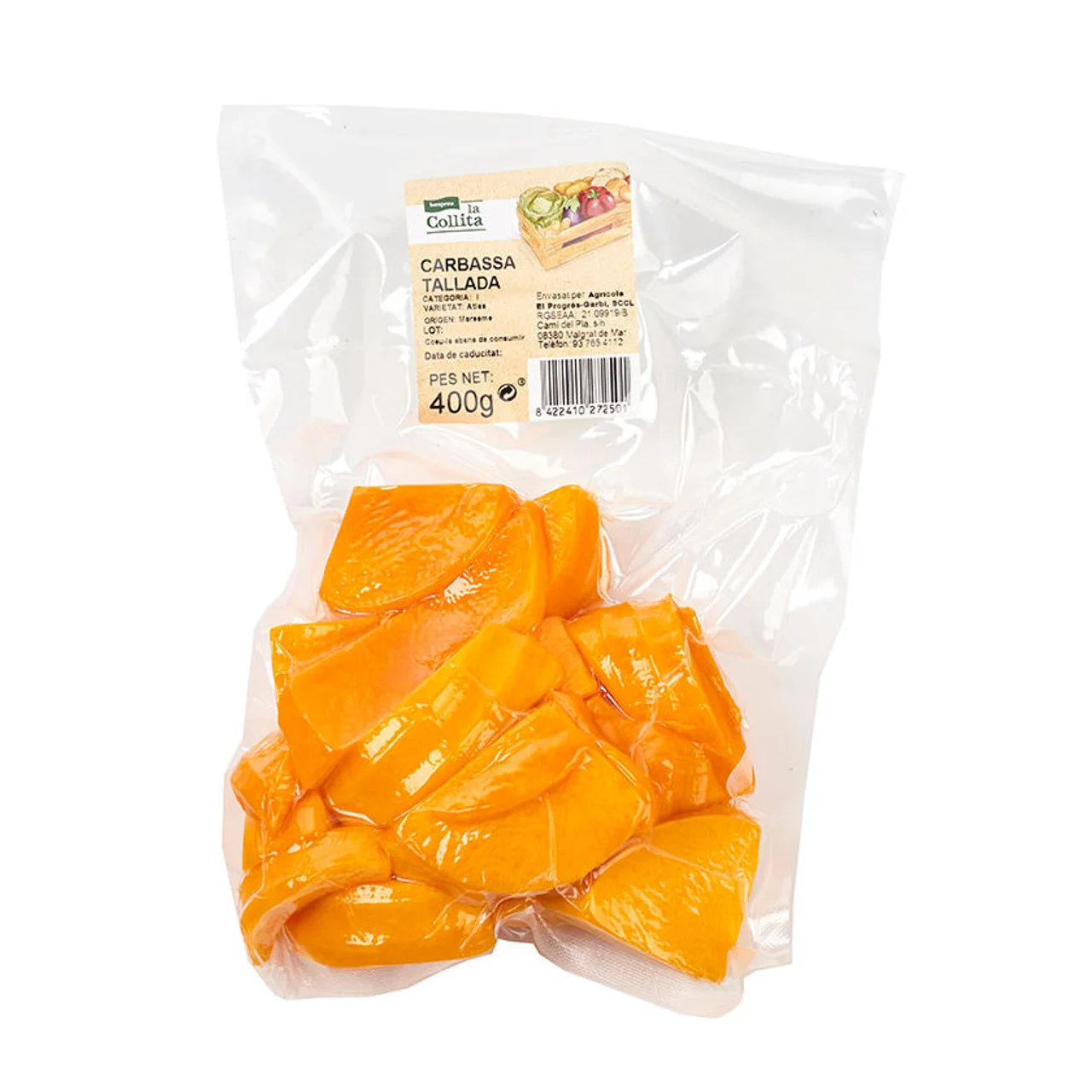 Calabaza cortada