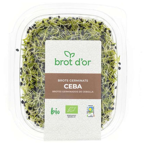 BROT D'OR Brots germinats de ceba ecològics en safata de 50 g