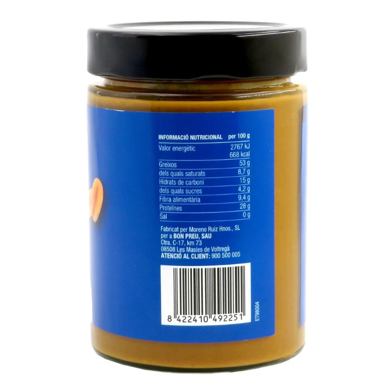 BONPREU Crema de cacahuete crujiente