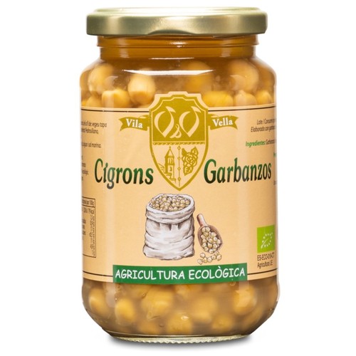 VILA VELLA Cigrons cuits ecològics Km0