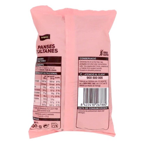 BONPREU Panses sultanes
