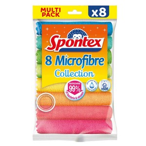 SPONTEX Baieta microfibra 8 ud