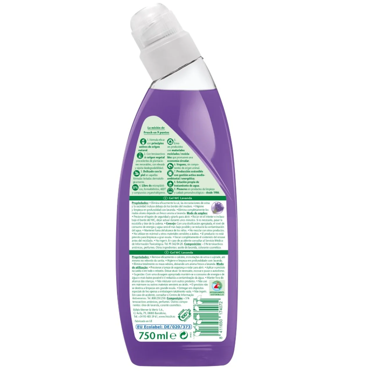 FROSCH Gel WC lavanda ecológico