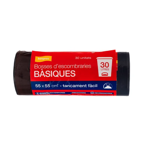 BONPREU Bolsas basura compostables 10 L
