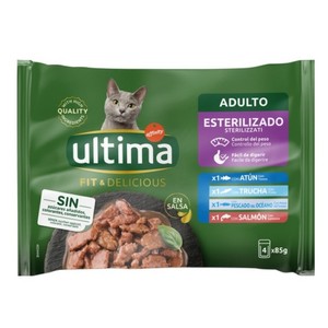 Comida de pescado para gato esterilizado