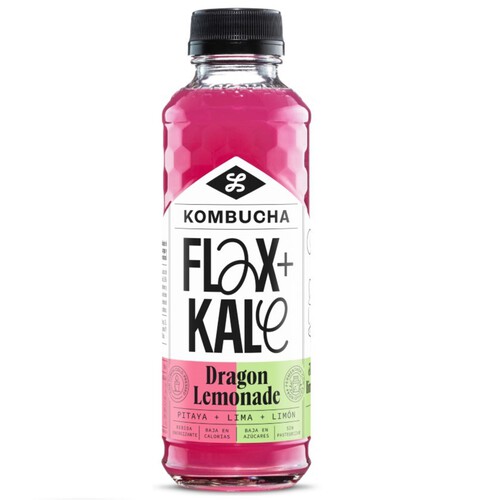 FLAX&KALE Te kombutxa dragon lemonade en ampolla