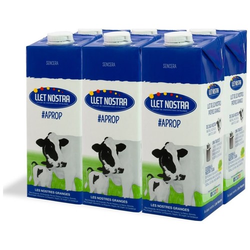 LLET NOSTRA Llet sencera 6x1L en cartró